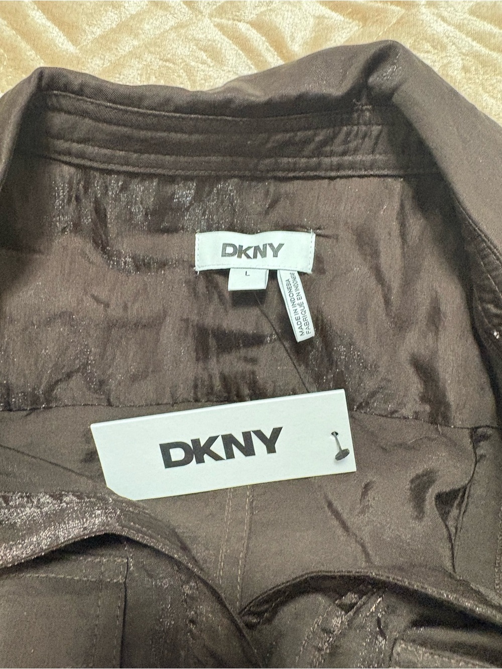 Dkny Button-Front Midi Shirt Dress - Picture 4 of 6